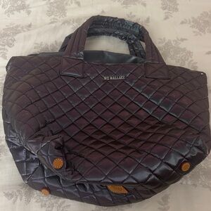 MZ Wallace Quilted Chocolate Tote